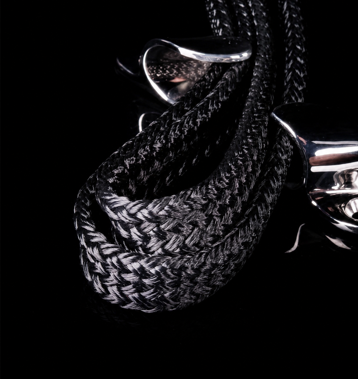 FLATLINE II Ø 10 mm noire — Amarre souple pour annexe et dériveur